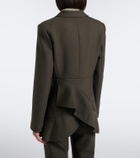 Proenza Schouler Maera ruffled wool-blend blazer