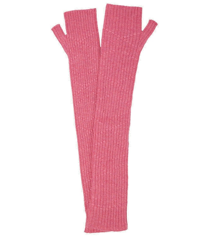 Photo: Barrie Fingerless cashmere gloves