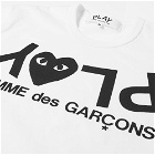 Comme des Garcons Play Inverted Text Logo Tee