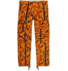 Carhartt WIP - Aviation Slim-Fit Camouflage-Print Cotton-Ripstop Cargo Trousers - Orange
