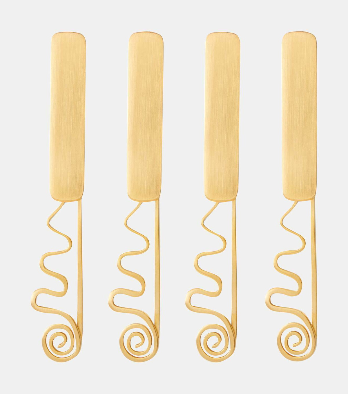 L'Objet Spirale set of 4 stainless steel spreaders
