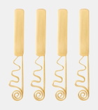 L'Objet Spirale set of 4 stainless steel spreaders