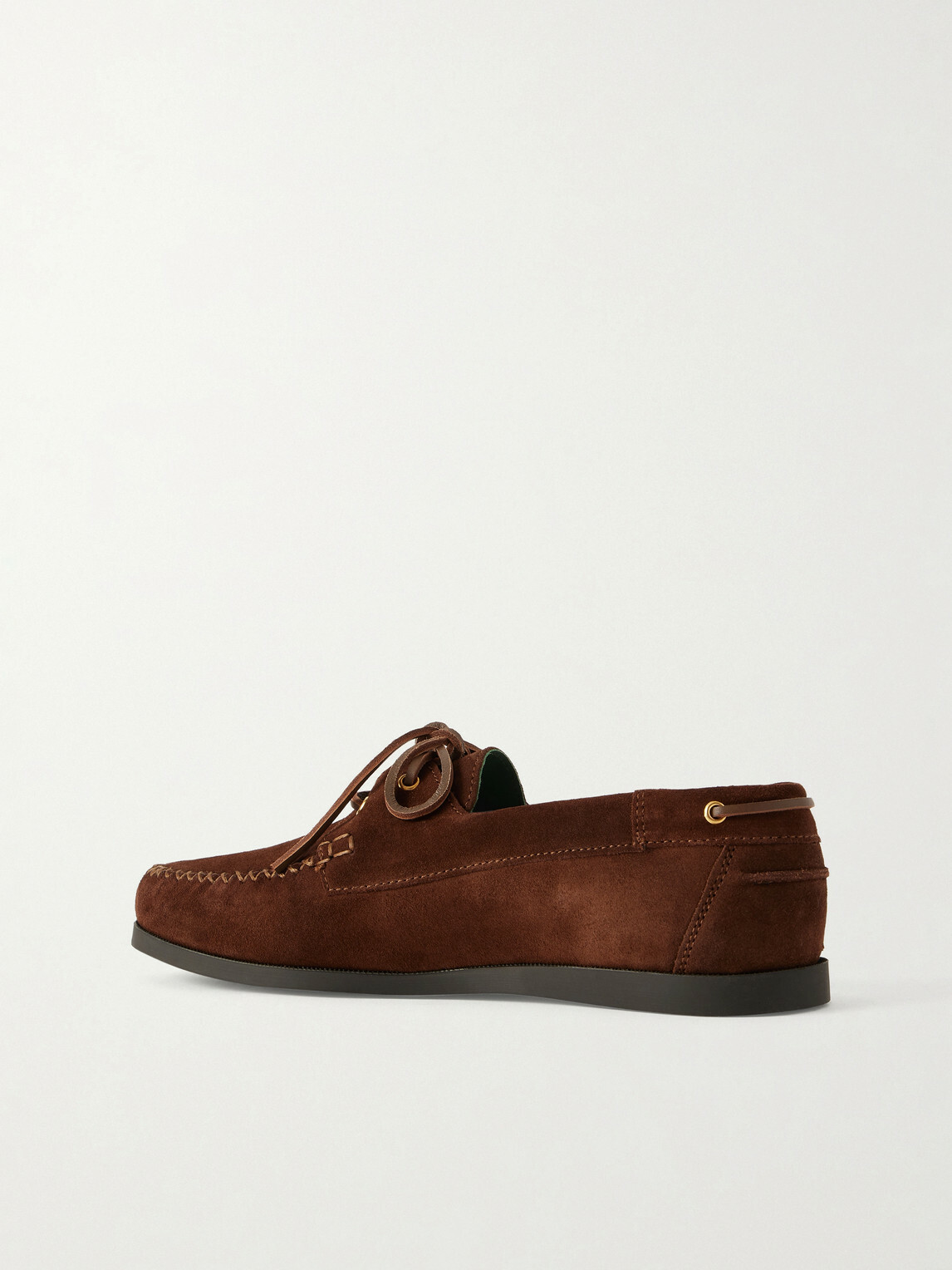 VINNY's - Boatman Suede Boat Shoes - Brown