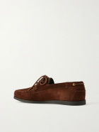 VINNY's - Boatman Suede Boat Shoes - Brown