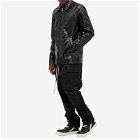 Rick Owens Men's Brad Leather Boxy Jacket in Black