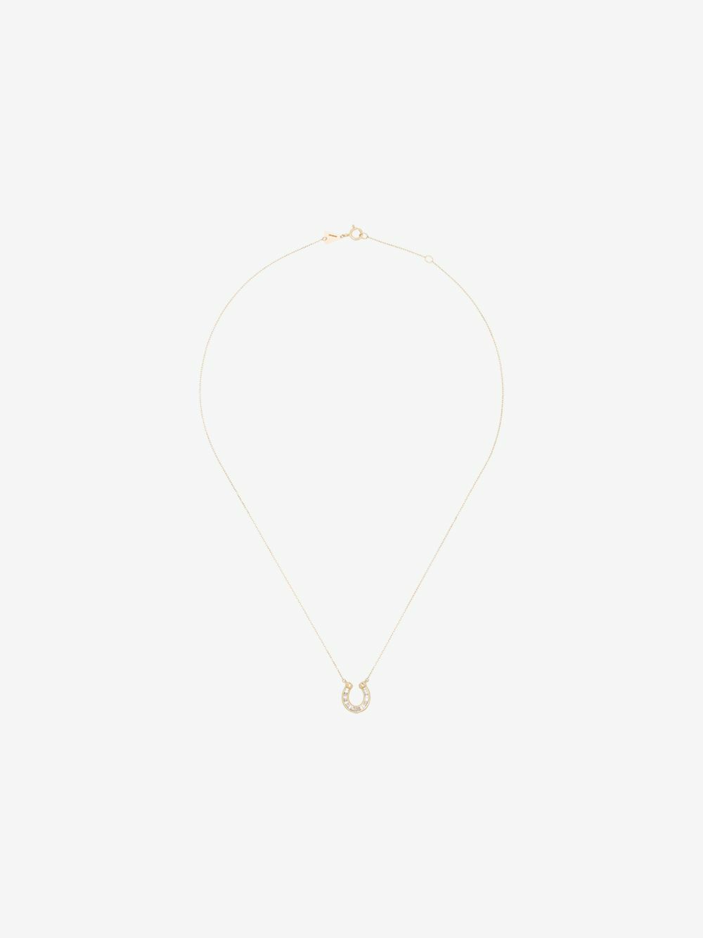 Adina Reyter 14K Yellow Gold Horseshoe Diamond Necklace