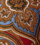 Etro Kash fringed paisley jacquard cushion