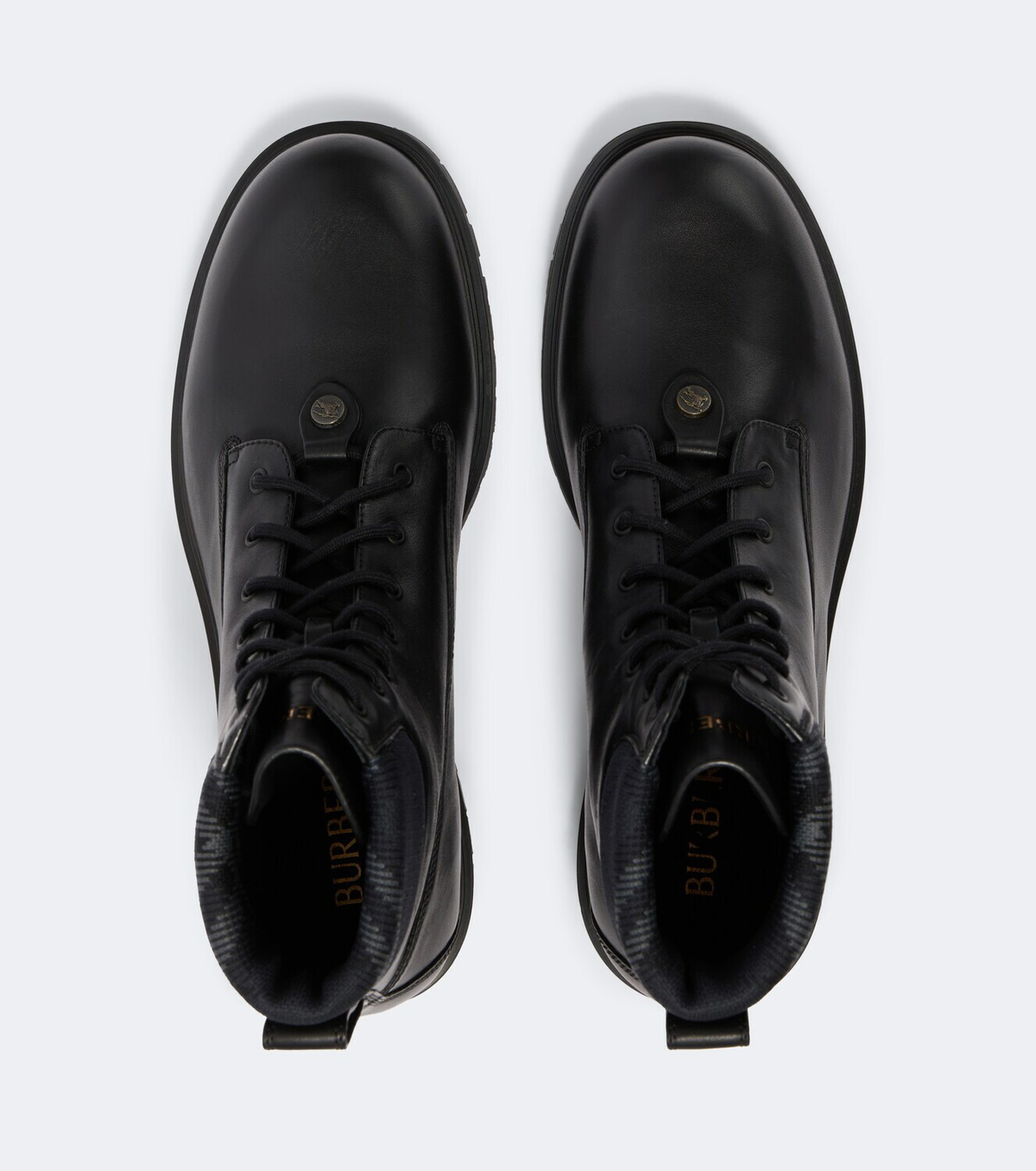 Burberry Burberry Check leather ankle boots