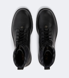 Burberry Burberry Check leather ankle boots