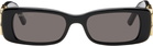 Balenciaga Black Dynasty Rectangle Sunglasses