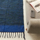 Puebco Handloomed Recycled Yarn Rug - 140 x 200cm in Blue 