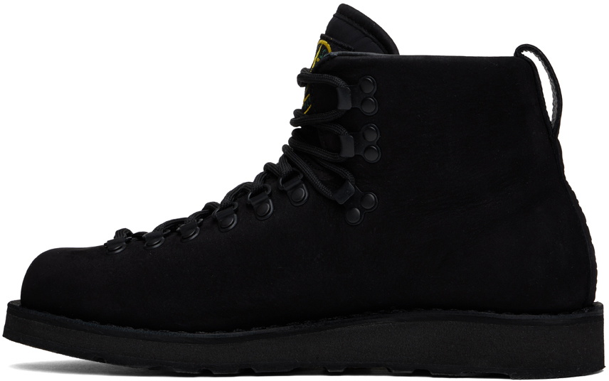 Stone Island Black S0204 Nabuk Leather Boots