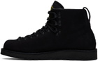 Stone Island Black S0204 Nabuk Leather Boots