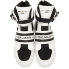 Balmain Black and White Exton Sneakers