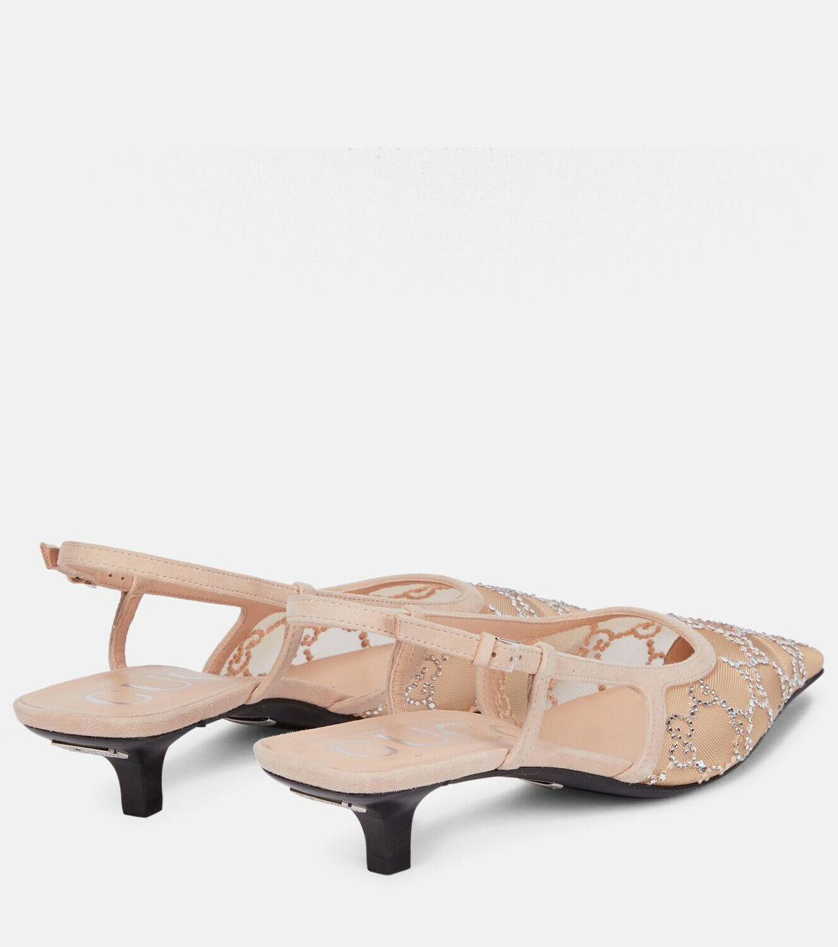 Gucci GG embellished slingback pumps Gucci