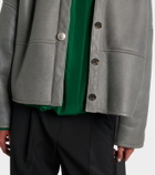 Loewe Pebble shearling-lined leather jacket
