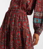 Ulla Johnson Paige printed cotton-blend midi skirt
