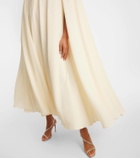 Emilia Wickstead Bridal Olivette caped midi dress