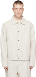 Nigel Cabourn Off-White Spread Collar Jacket
