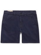 NUDIE JEANS - Luke Organic Cotton-Twill Shorts - Blue
