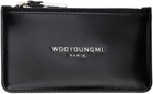 WOOYOUNGMI Black Leather Card Wallet