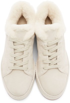 Loro Piana Off-White Fur & Suede Winter Nuages Sneakers
