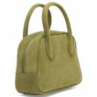 DUNST Women's Suede Boston Bag in Pistachio 