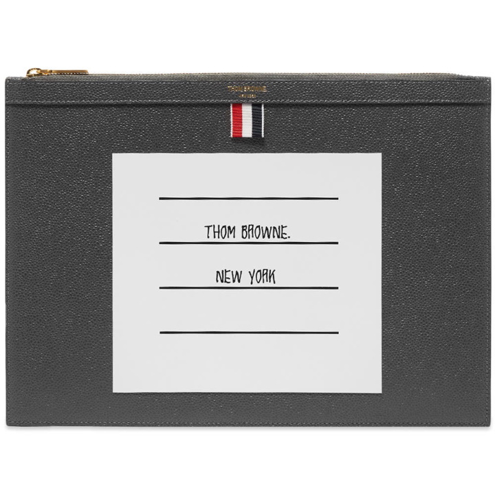 Photo: Thom Browne Name Tag Leather Document Holder