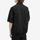 Comme des Garçons Homme Men's Nylon Logo Zip Vest in Black