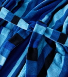 Versace Home Striped cotton terry bathrobe
