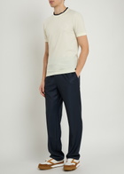 Dolce & Gabbana Drawstring Straight-leg Wool Trousers Black