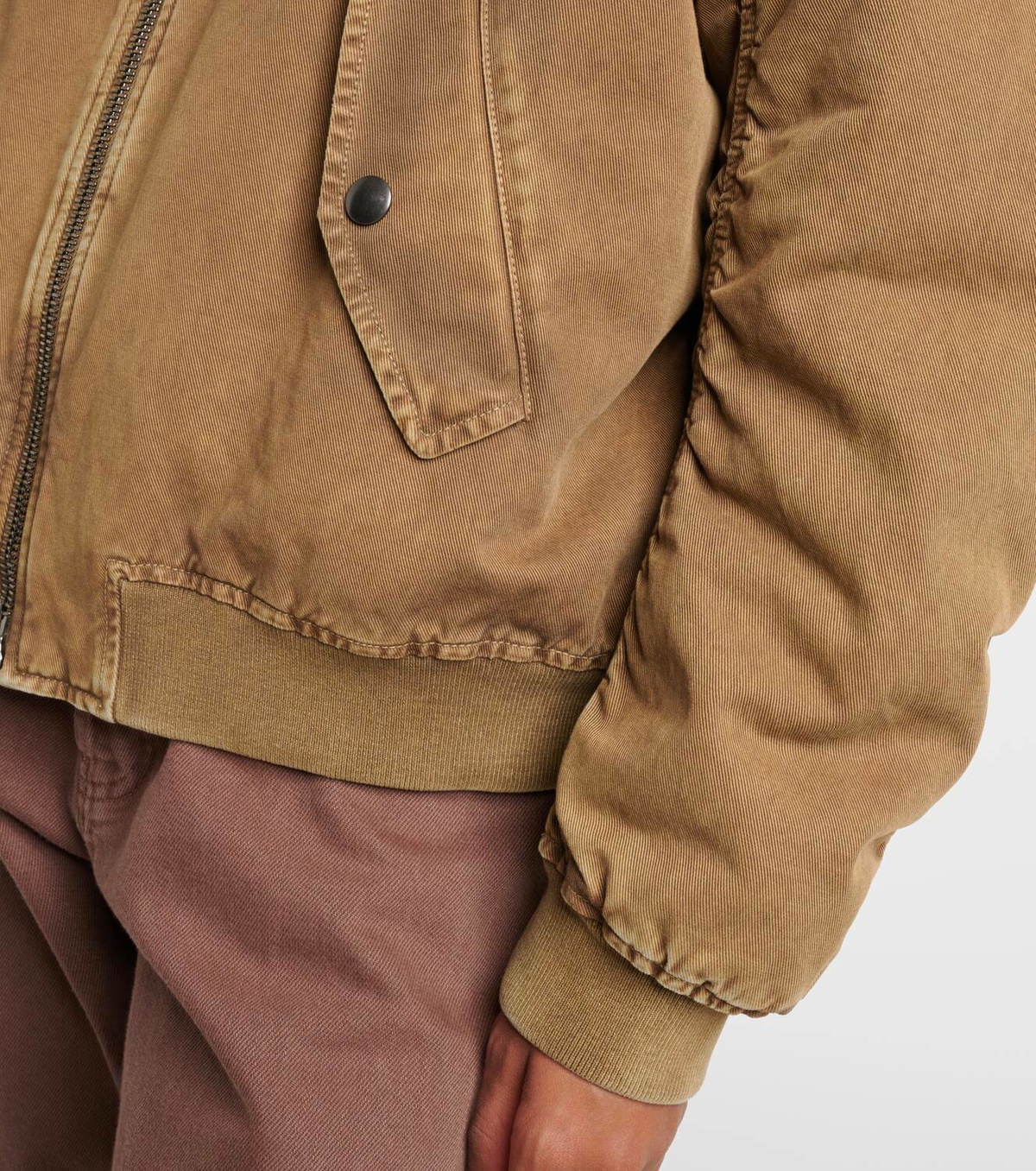 Miu Miu Cotton gabardine bomber jacket Miu Miu