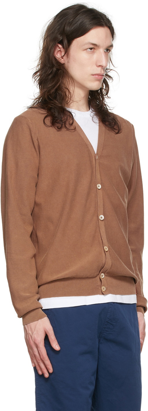 ASPESI Brown Cotton Cardigan