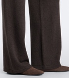 Eleventy Knitted cashmere wide-leg pants