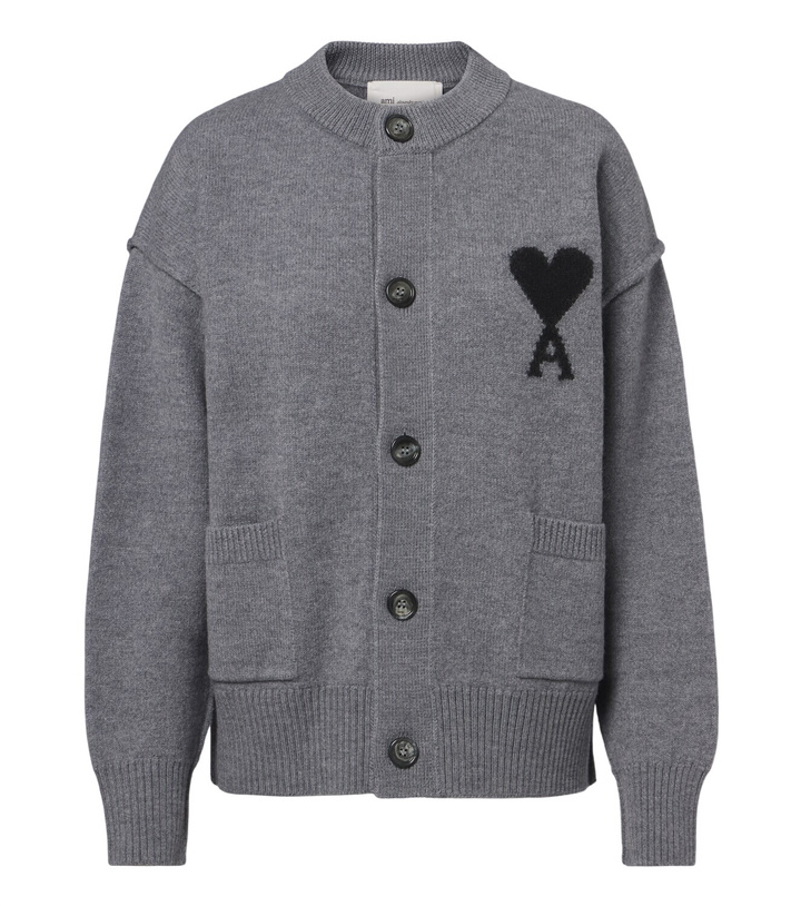 Photo: Ami Paris Ami de Coeur wool cardigan