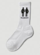 Pride Tennis Socks in White