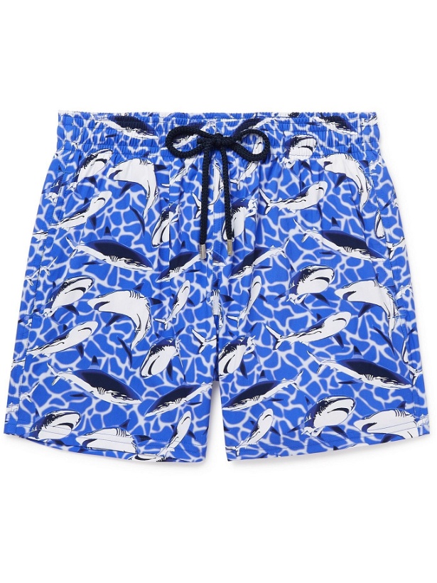 Photo: Vilebrequin - Moorise Printed Mid-Length Swim Shorts - Blue