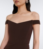 Alex Perry Off-shoulder midi dress