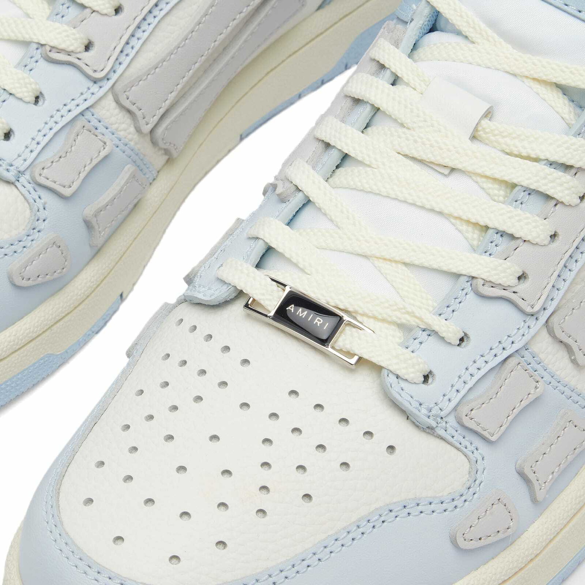 スニーカー AMIRI SS25 VARISTY SKEL LOW TOP (AWFOSR1062 OCEAN SKY) AMIRI Women's Varsity Skel Top Low Sneaker in Ocean Sky Amiri