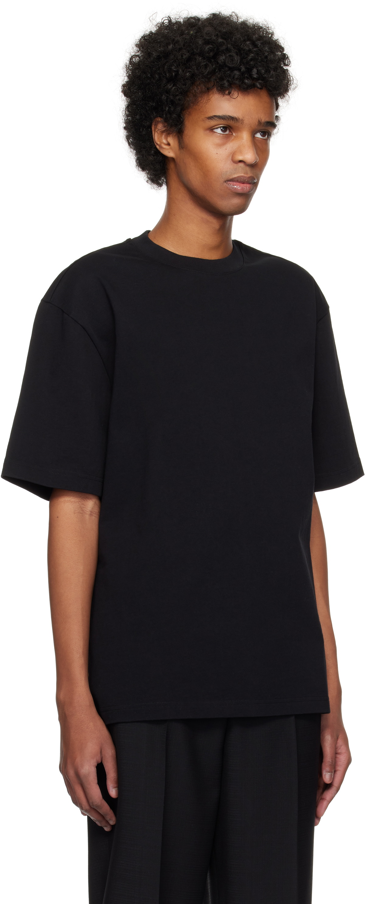 Róhe Black Oversized T-shirt