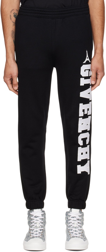 Photo: Givenchy Black Embroidered Lounge Pants