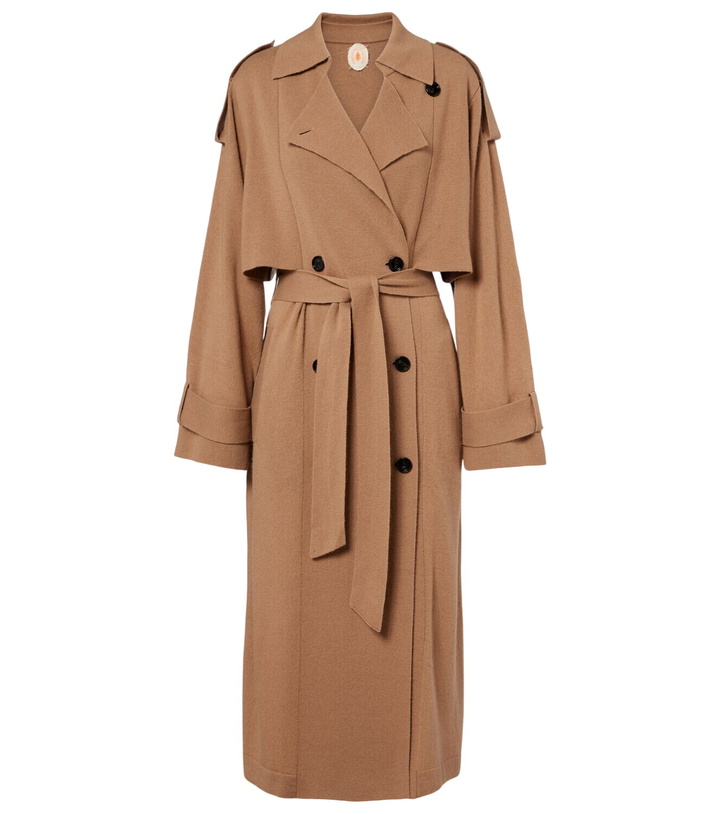 Photo: Jardin des Orangers Belted wool and cashmere trench coat