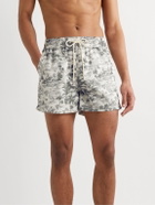 Atalaye - Alma Mid-Length Printed Recycled Swim Shorts - Neutrals