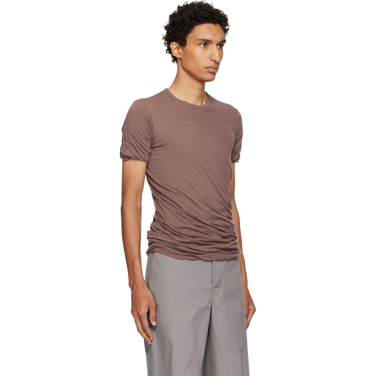Rick Owens Purple Tower Double S/S T-shirt