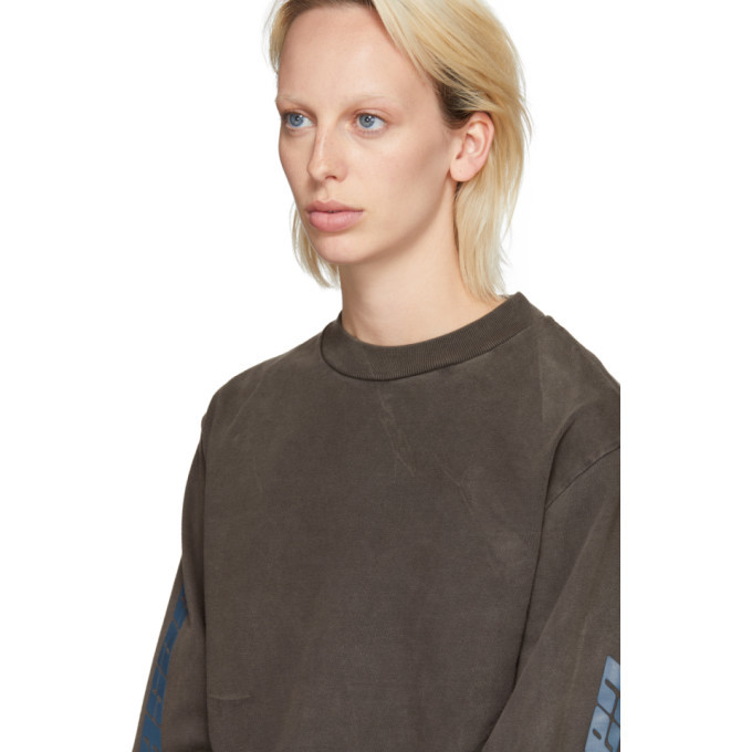 adidas gazelle silver green womens Yeezy Season 6 Calabasas Long Sleeve In Core/Indigo