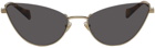 Gucci Gold Cat-Eye Sunglasses