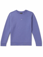 A.P.C. - Steve Logo-Print Cotton-Jersey Sweatshirt - Purple