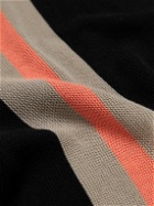 Beams Plus - Striped Cotton Cardigan - Black