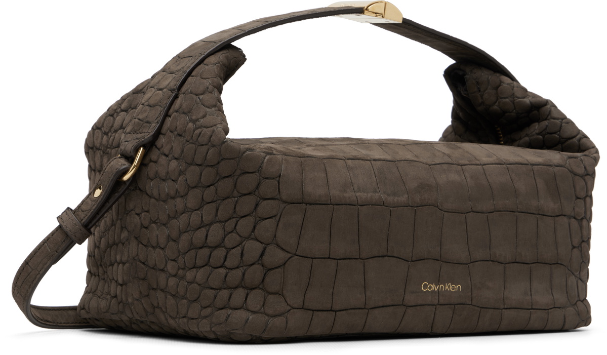 Calvin Klein Collection Brown Andy Soft Zipped Small Pouch