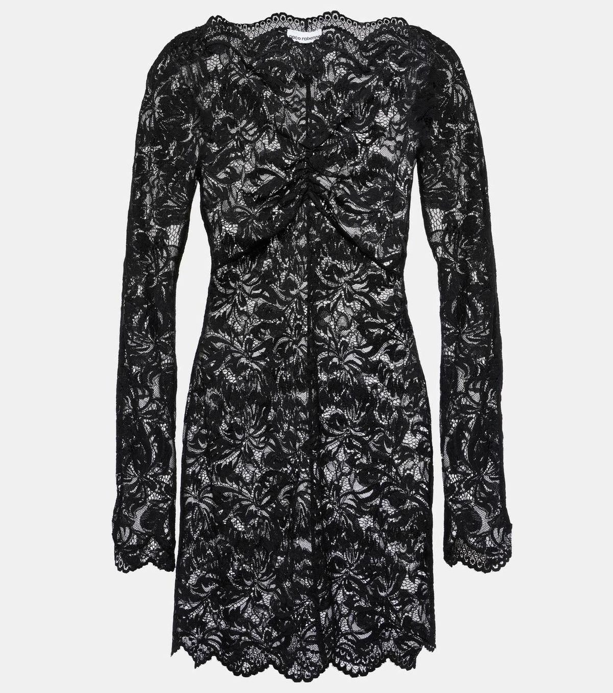 Rabanne Floral off-shoulder lace minidress Paco Rabanne